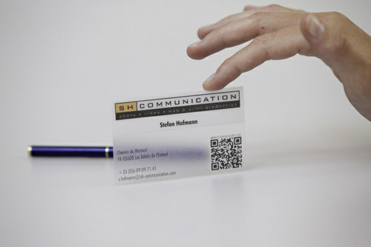 Transparent Plastic Business Card