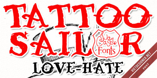 Tattoo Sailor font